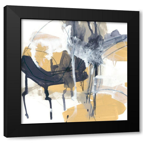 Centralen II Black Modern Wood Framed Art Print by Vess, June Erica