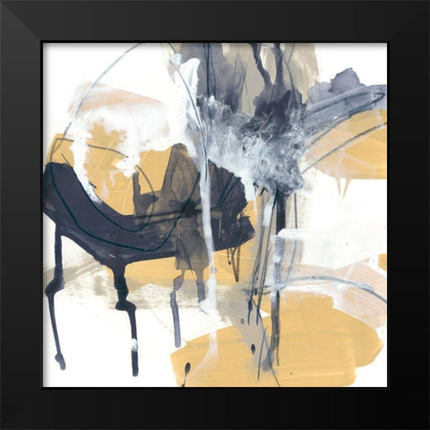 Centralen II Black Modern Wood Framed Art Print by Vess, June Erica