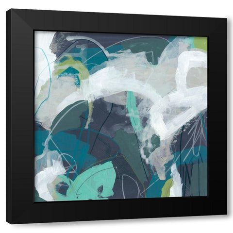 Trassel I Black Modern Wood Framed Art Print with Double Matting by Vess, June Erica