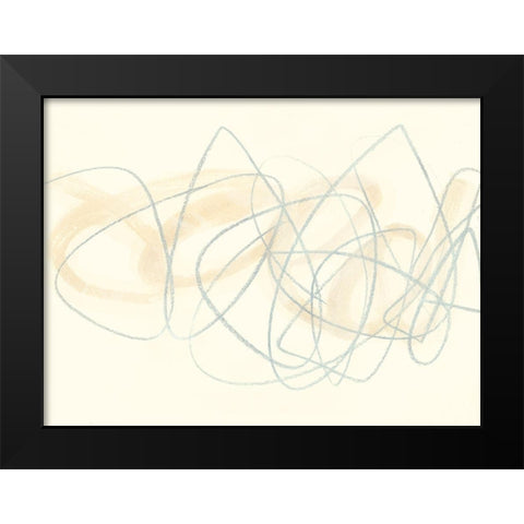 Runda Sketch I Black Modern Wood Framed Art Print by Vess, June Erica