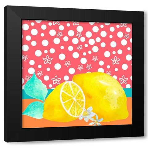 Lemon Inspiration I Black Modern Wood Framed Art Print by Hernandez, Larisa