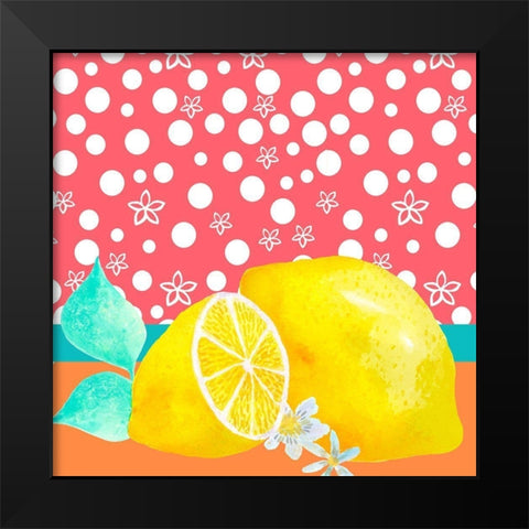 Lemon Inspiration I Black Modern Wood Framed Art Print by Hernandez, Larisa