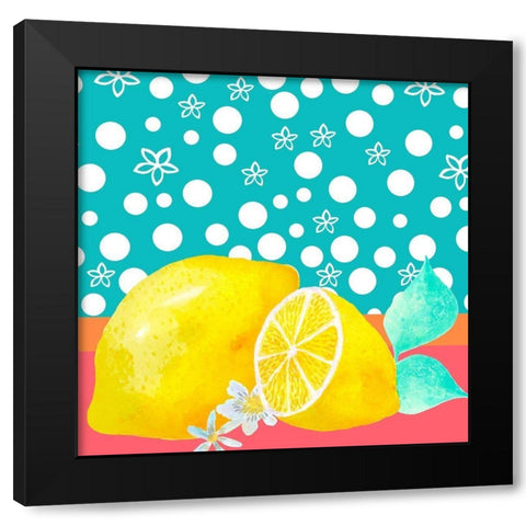 Lemon Inspiration II Black Modern Wood Framed Art Print with Double Matting by Hernandez, Larisa