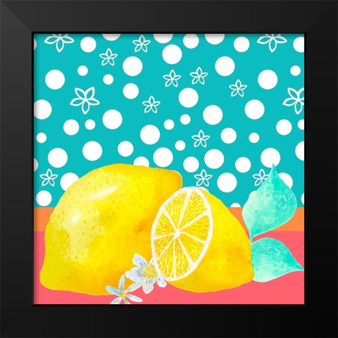 Lemon Inspiration II Black Modern Wood Framed Art Print by Hernandez, Larisa