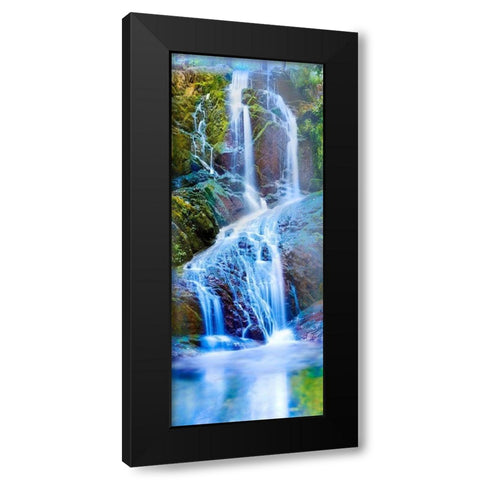 Vertical Water II Black Modern Wood Framed Art Print by McLoughlin, James