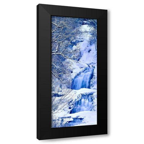 Vertical Water IV Black Modern Wood Framed Art Print by McLoughlin, James
