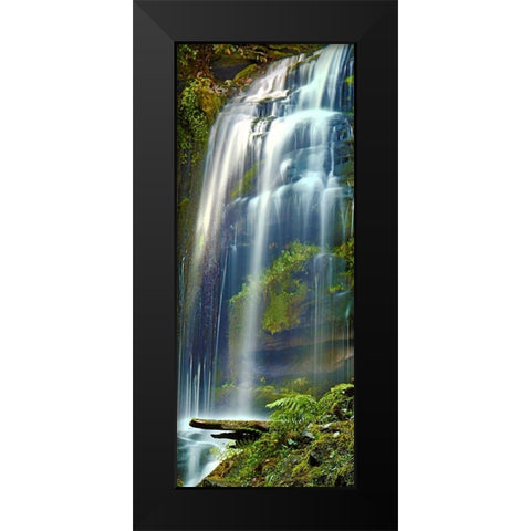 Vertical Water V Black Modern Wood Framed Art Print by McLoughlin, James