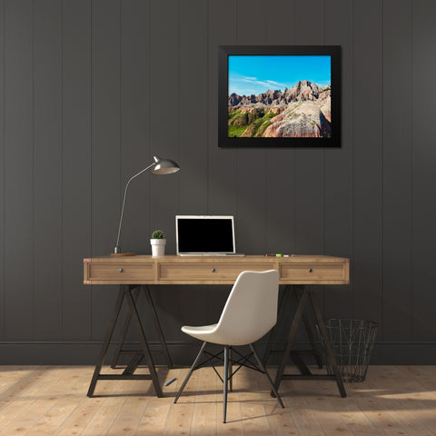 Badlands II Black Modern Wood Framed Art Print by McLoughlin, James
