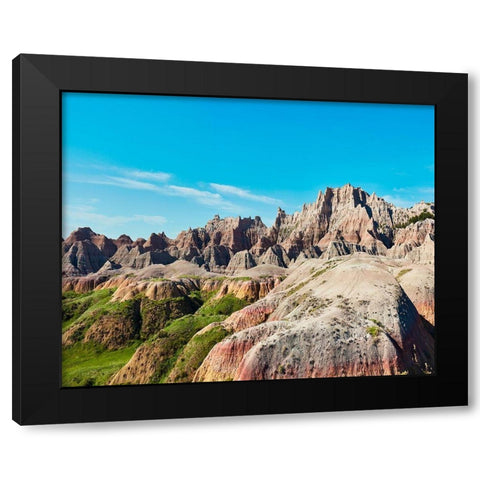 Badlands II Black Modern Wood Framed Art Print with Double Matting by McLoughlin, James