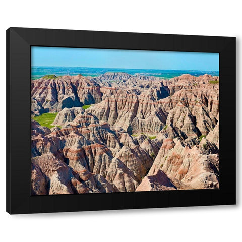 Badlands IV Black Modern Wood Framed Art Print by McLoughlin, James
