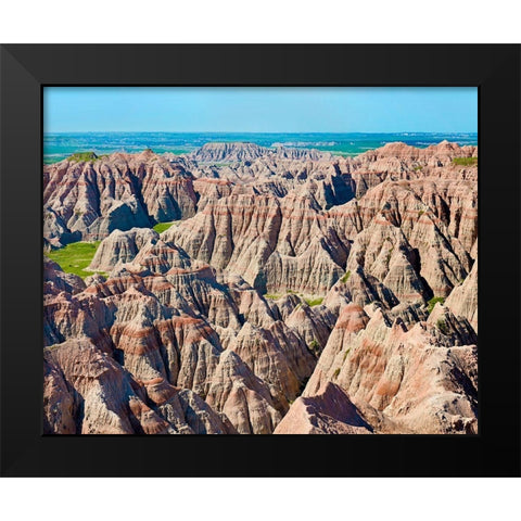 Badlands IV Black Modern Wood Framed Art Print by McLoughlin, James
