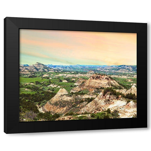 Badlands V Black Modern Wood Framed Art Print with Double Matting by McLoughlin, James