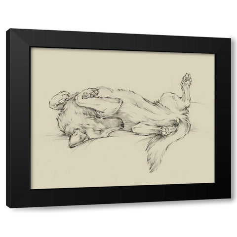 Dog Tired I Black Modern Wood Framed Art Print with Double Matting by Harper, Ethan
