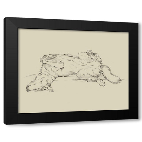 Dog Tired IV Black Modern Wood Framed Art Print with Double Matting by Harper, Ethan