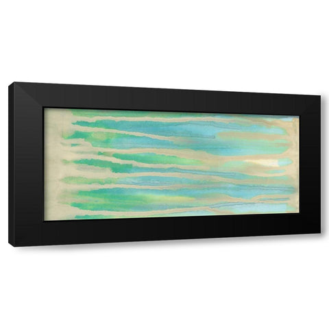 Streaming Sea I Black Modern Wood Framed Art Print with Double Matting by Stramel, Renee W.