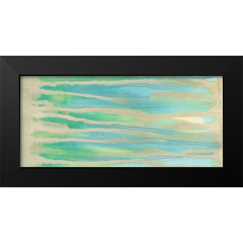 Streaming Sea I Black Modern Wood Framed Art Print by Stramel, Renee W.