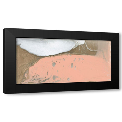 Metallic Sherbet I Black Modern Wood Framed Art Print with Double Matting by Studio W