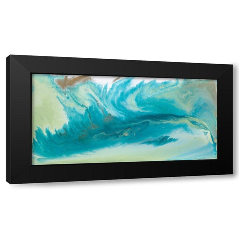 Breaking Surf I Black Modern Wood Framed Art Print by Ilosky, Pam