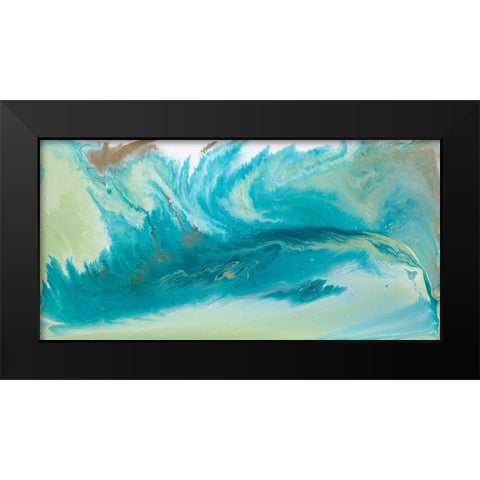 Breaking Surf I Black Modern Wood Framed Art Print by Ilosky, Pam