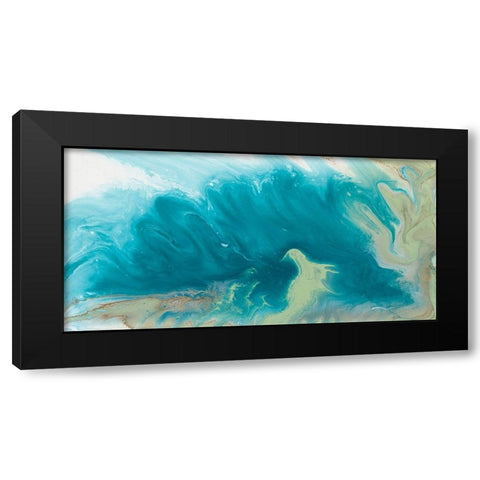 Breaking Surf II Black Modern Wood Framed Art Print by Ilosky, Pam