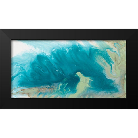 Breaking Surf II Black Modern Wood Framed Art Print by Ilosky, Pam