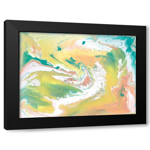 Rainbow Sherbet I Black Modern Wood Framed Art Print by Ilosky, Pam