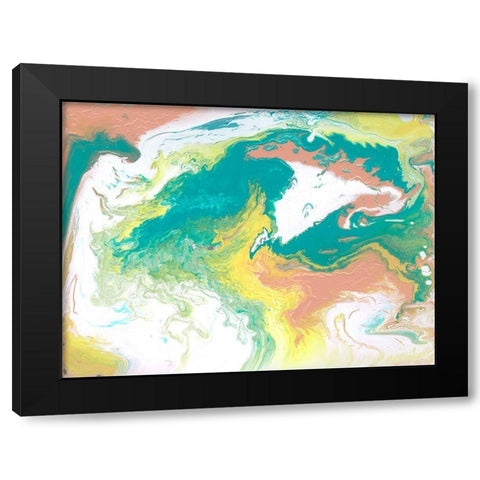 Rainbow Sherbet II Black Modern Wood Framed Art Print by Ilosky, Pam