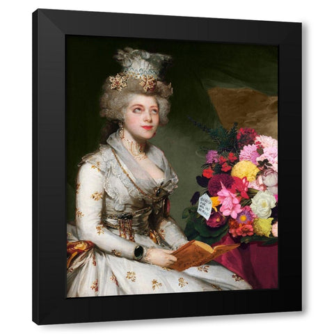 No Thanks II Black Modern Wood Framed Art Print with Double Matting by Popp, Grace