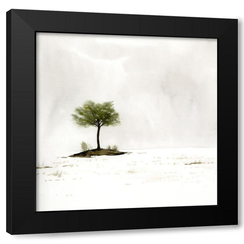 Early Snow I Black Modern Wood Framed Art Print by Popp, Grace