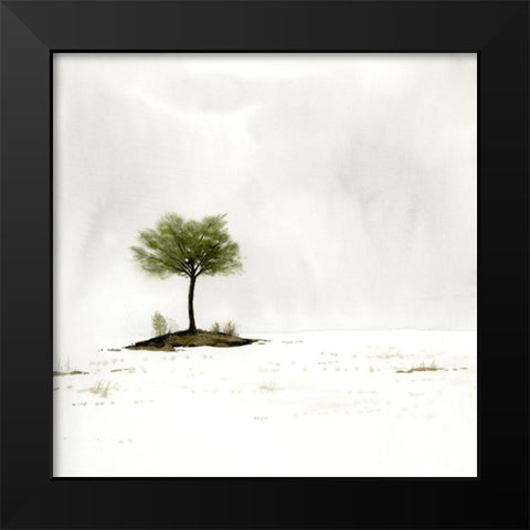 Early Snow I Black Modern Wood Framed Art Print by Popp, Grace