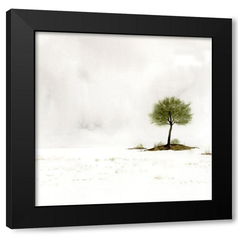 Early Snow II Black Modern Wood Framed Art Print by Popp, Grace