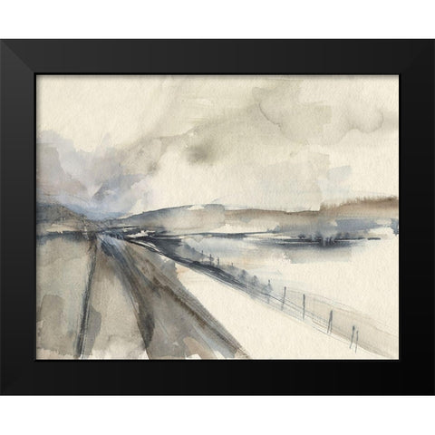 Vanishing Pathway I Black Modern Wood Framed Art Print by Goldberger, Jennifer