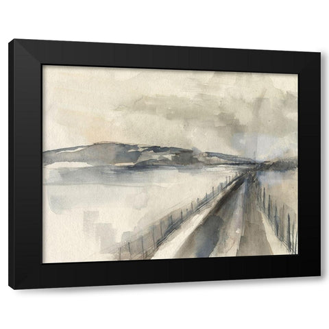 Vanishing Pathway II Black Modern Wood Framed Art Print by Goldberger, Jennifer