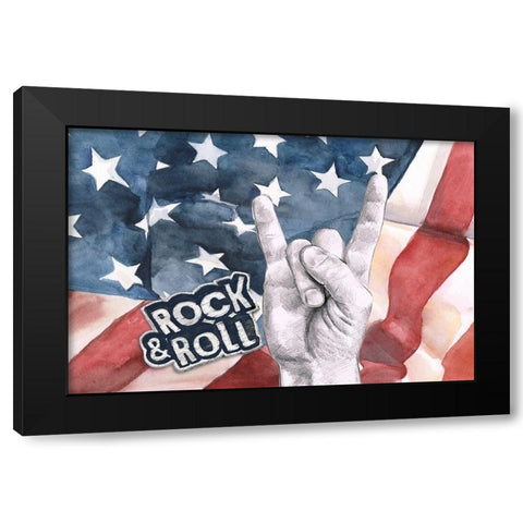 National Anthem I Black Modern Wood Framed Art Print by Parker, Jennifer Paxton