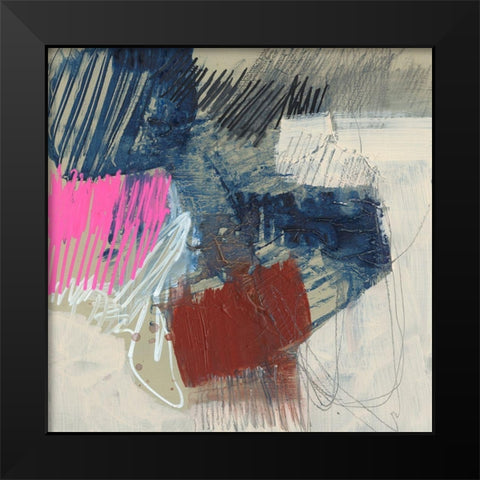 Frenetic I Black Modern Wood Framed Art Print by Goldberger, Jennifer