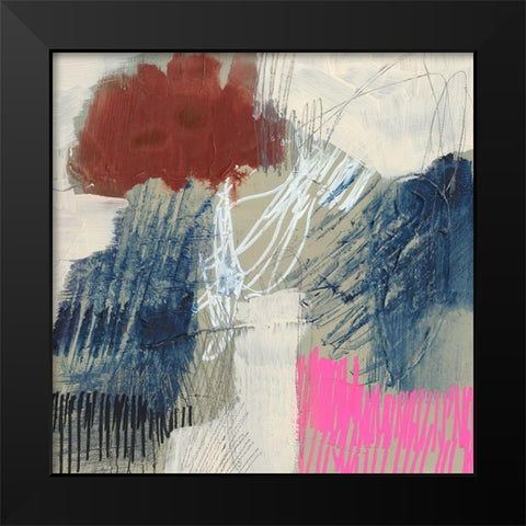 Frenetic II Black Modern Wood Framed Art Print by Goldberger, Jennifer