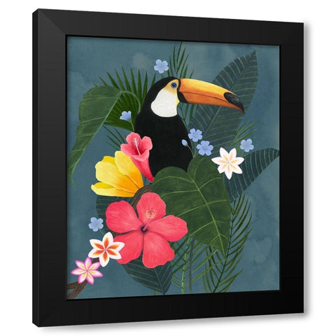 Tropical Wilderness I Black Modern Wood Framed Art Print with Double Matting by Popp, Grace