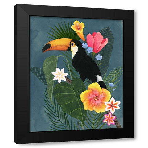Tropical Wilderness II Black Modern Wood Framed Art Print with Double Matting by Popp, Grace