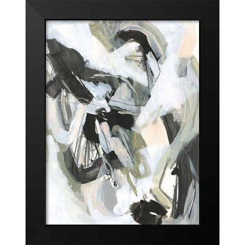 Electron Net II Black Modern Wood Framed Art Print by Vess, June Erica