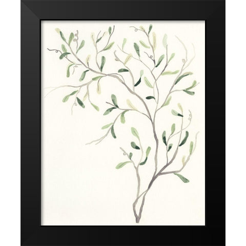 Spindle Sprig I Black Modern Wood Framed Art Print by Vess, June Erica
