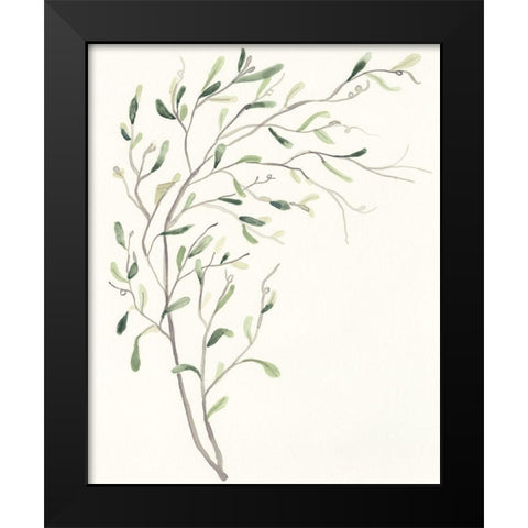 Spindle Sprig II Black Modern Wood Framed Art Print by Vess, June Erica