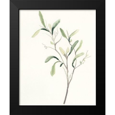Spindle Sprig III Black Modern Wood Framed Art Print by Vess, June Erica