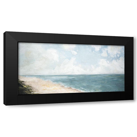 Beach View Black Modern Wood Framed Art Print by Parsons, Marian