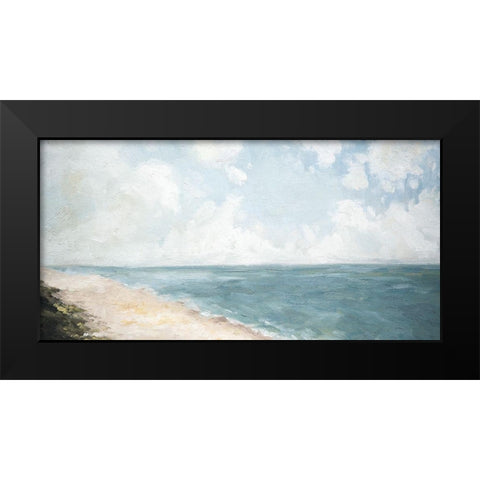 Beach View Black Modern Wood Framed Art Print by Parsons, Marian