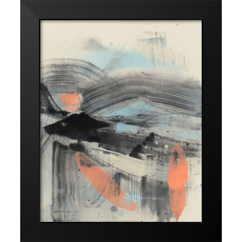 Twisting Range I Black Modern Wood Framed Art Print by Goldberger, Jennifer