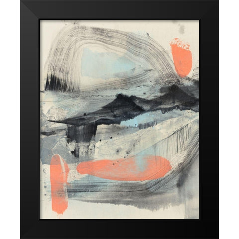 Twisting Range II Black Modern Wood Framed Art Print by Goldberger, Jennifer