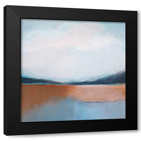 Dune Lake II Black Modern Wood Framed Art Print with Double Matting by Jerry, Alison