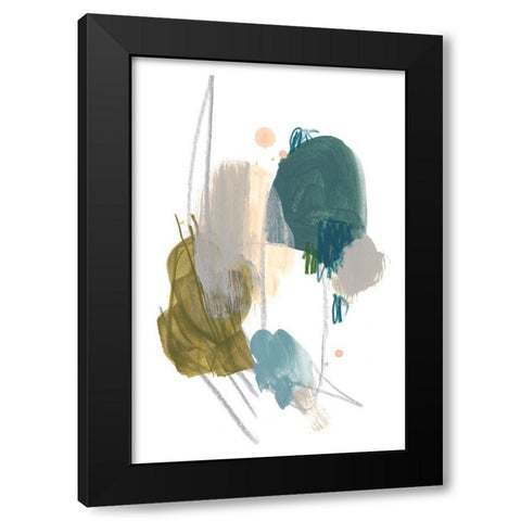 Idle Gesture I Black Modern Wood Framed Art Print with Double Matting by Vess, June Erica