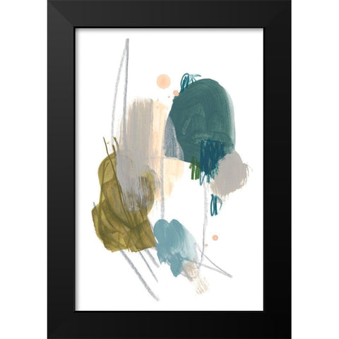 Idle Gesture I Black Modern Wood Framed Art Print by Vess, June Erica