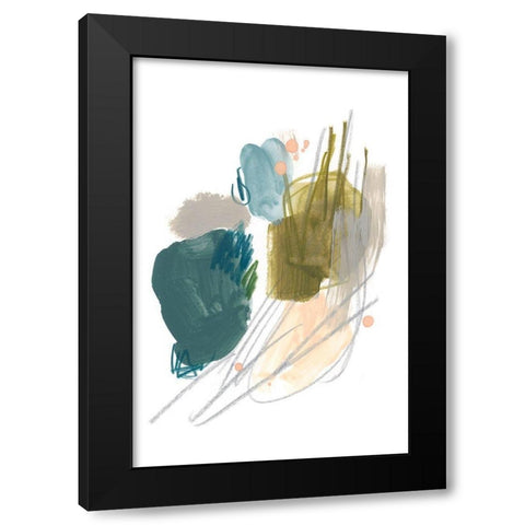 Idle Gesture II Black Modern Wood Framed Art Print by Vess, June Erica
